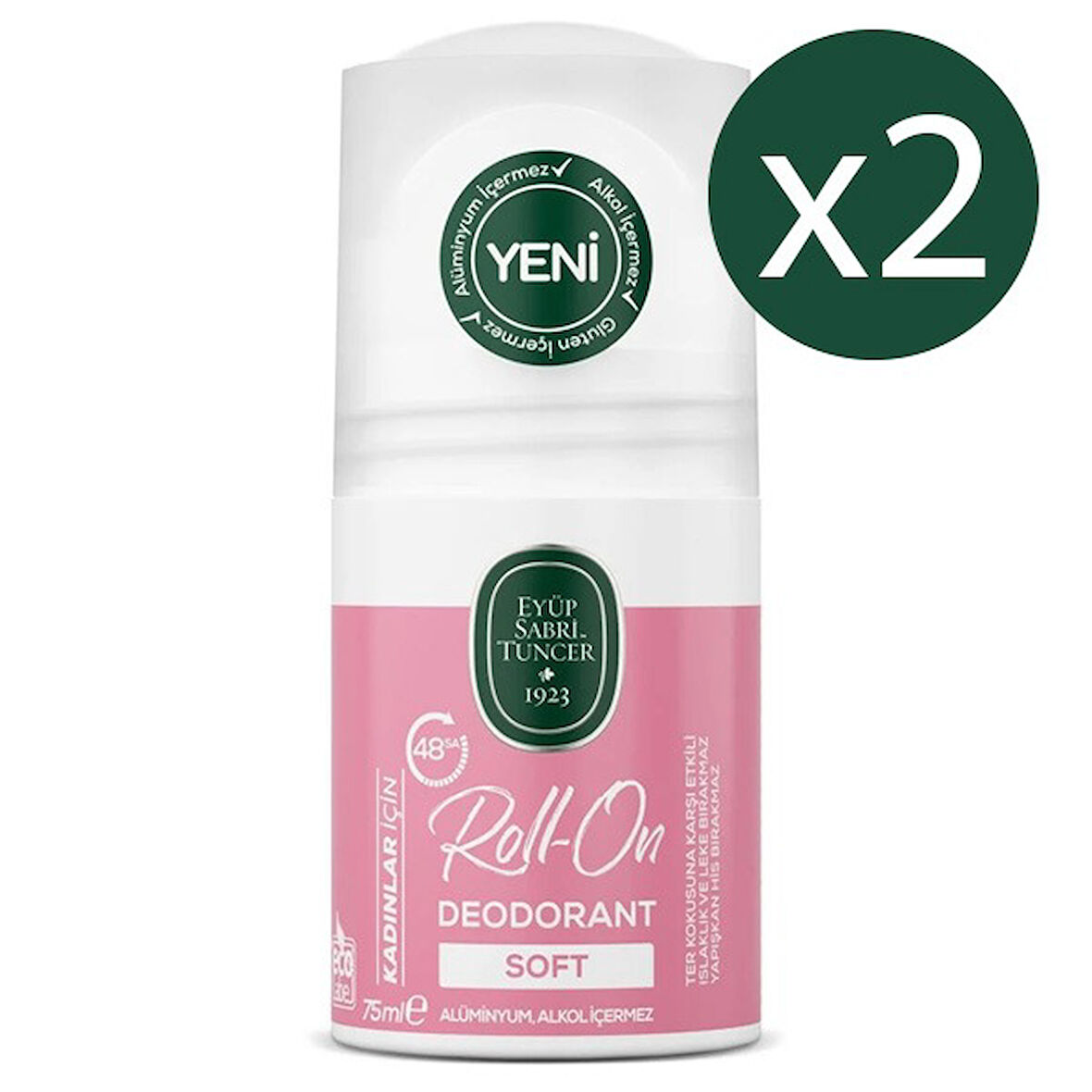 Eyüp Sabri Tuncer Soft Kadın Roll On 75 ml x 2 Adet