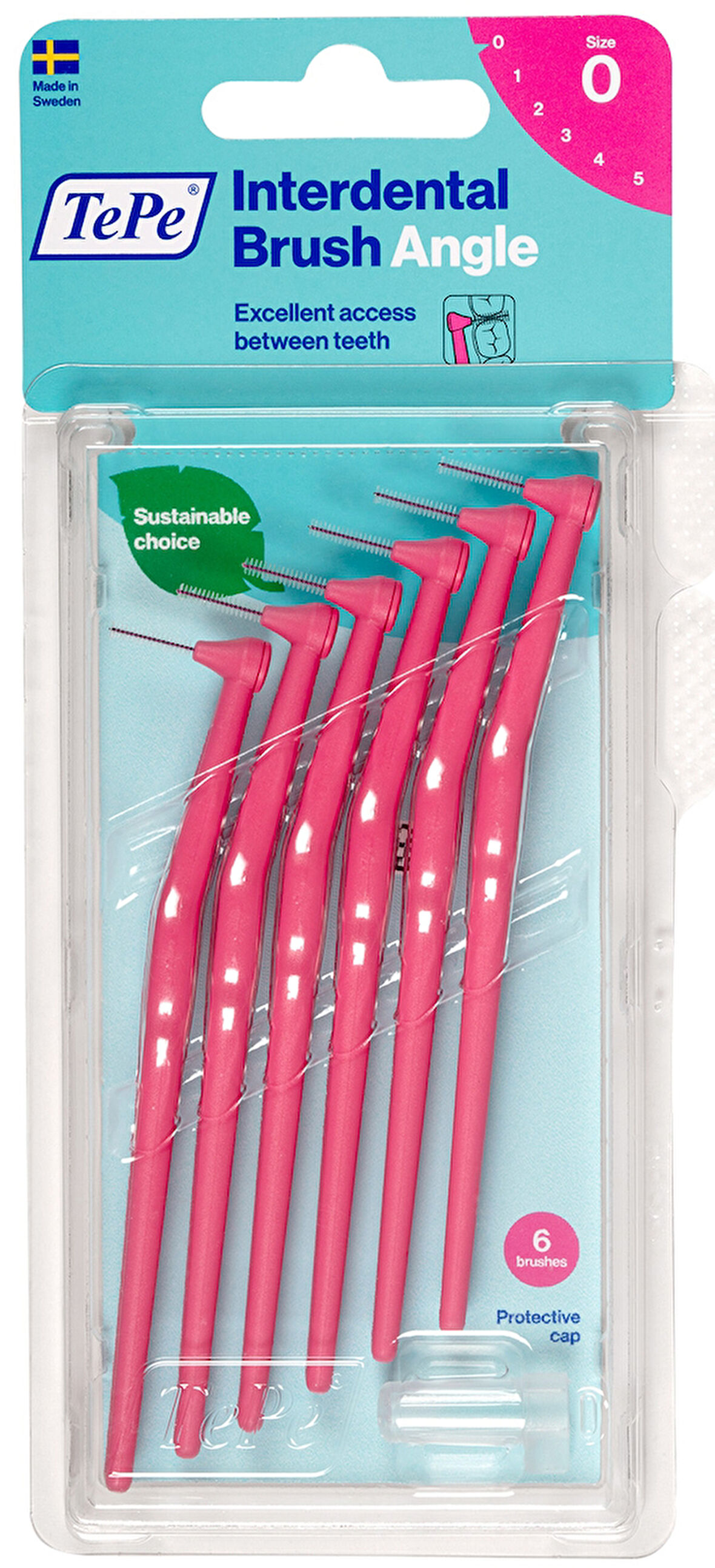 Tepe Angle Arayüz Fırçası Pembe 0.4 mm 6 lıı