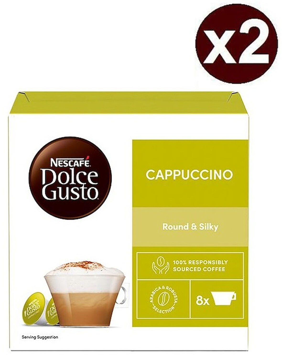 Nescafe Dolce Gusto Coffee Cappuccino 16 Kapsül x 2 Adet