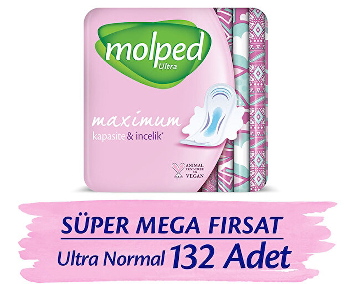Molped Ultra Anatomik Hijyenik Ped Normal 44 lü x 3 Adet