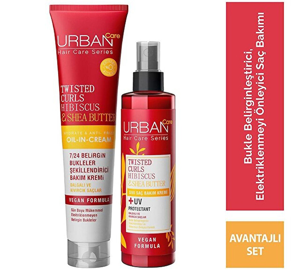 Urban Care Twisted Curls Hibiscus & Shea Butter Saç Bakım Seti