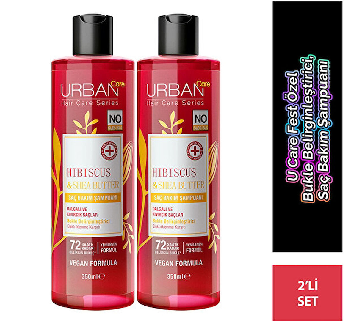 Urban Care Twisted Curls Bukle Belirginleştiri Bakım Şampuan 350 ml x 2 Adet