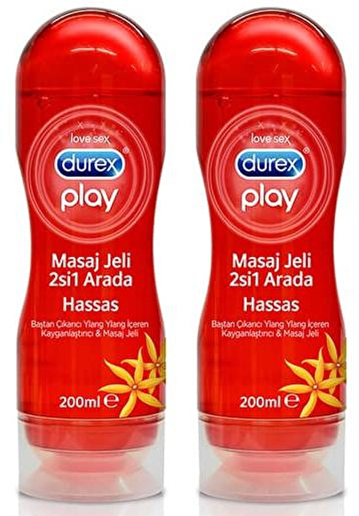 Durex Play Kayganlaştırıcı ve Masaj Jeli Hassas 200 ml x 2 Adet