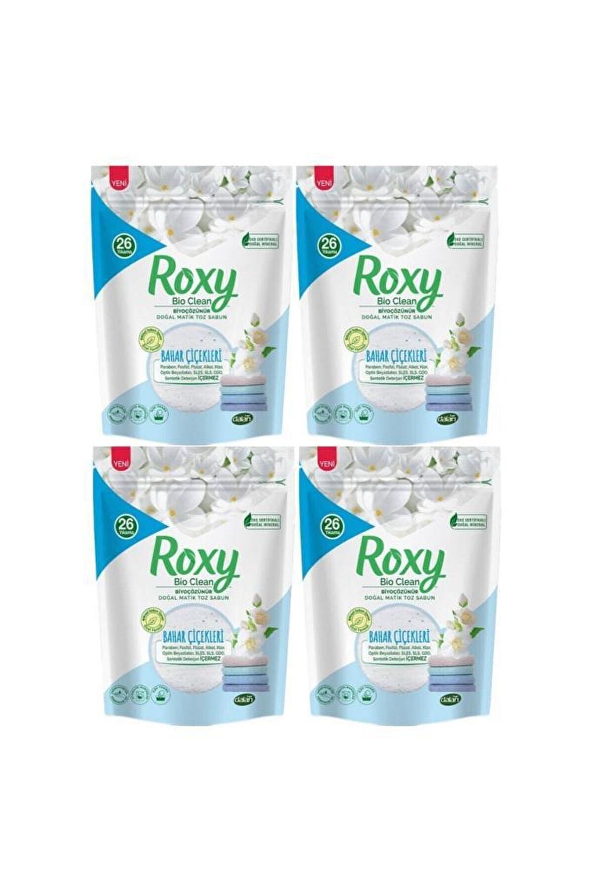 Dalan Matik Vegan Organik Parfümlü Beyazlar ve Renkliler İçin Granül Sabun 4 x 1.6 kg 104 Yıkama