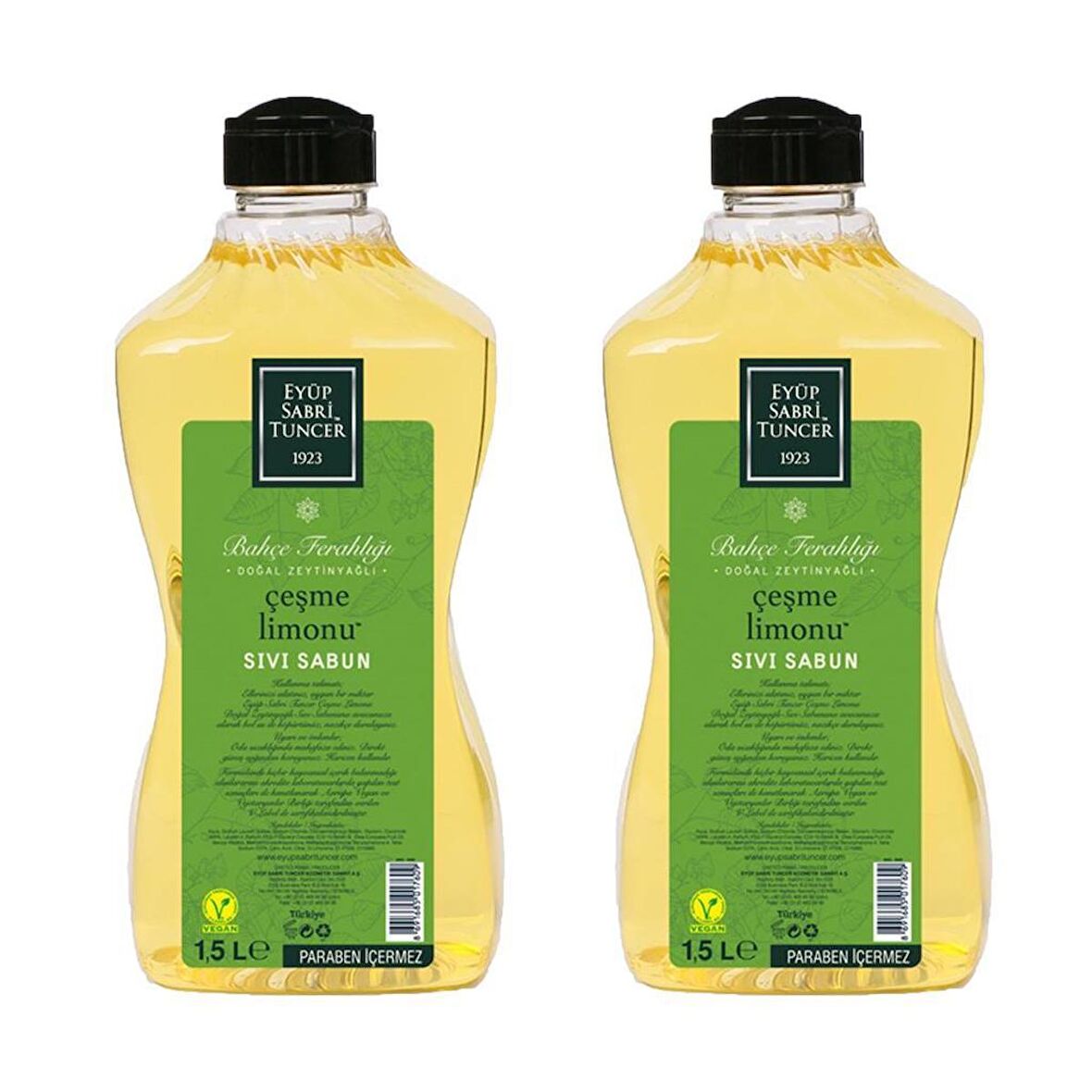 Sıvı Sabun Çeşme Limonu 1,5 lt x 2 Adet