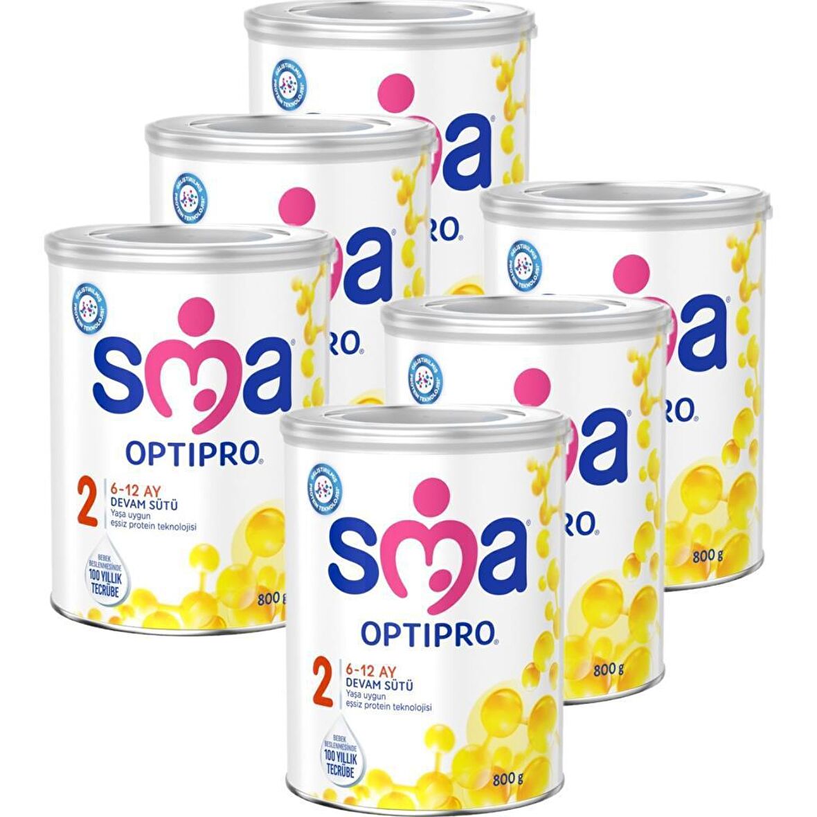 SMA Optipro 2 Prebiyotik Devam Sütü 6 x 800 gr