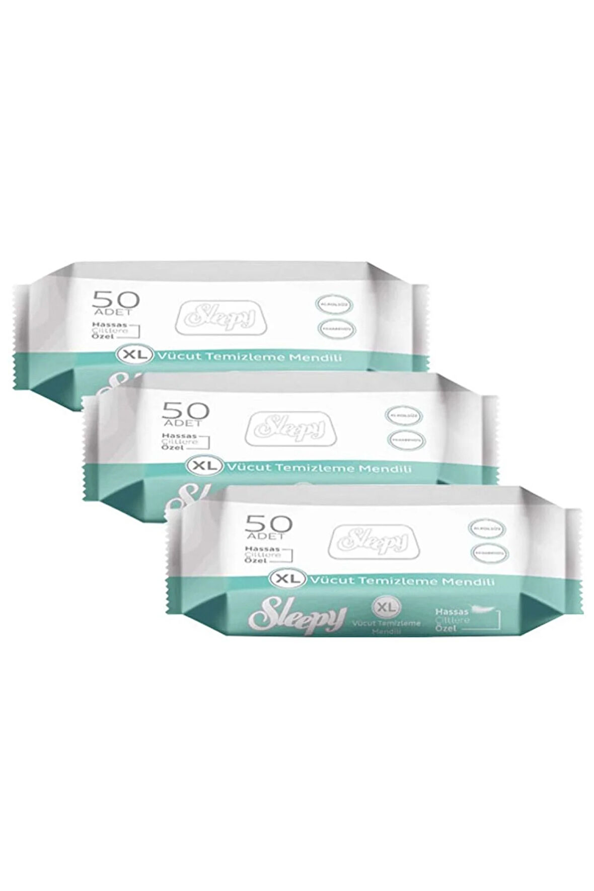 Vücut Temizleme Mendili 50 li x 3 Adet