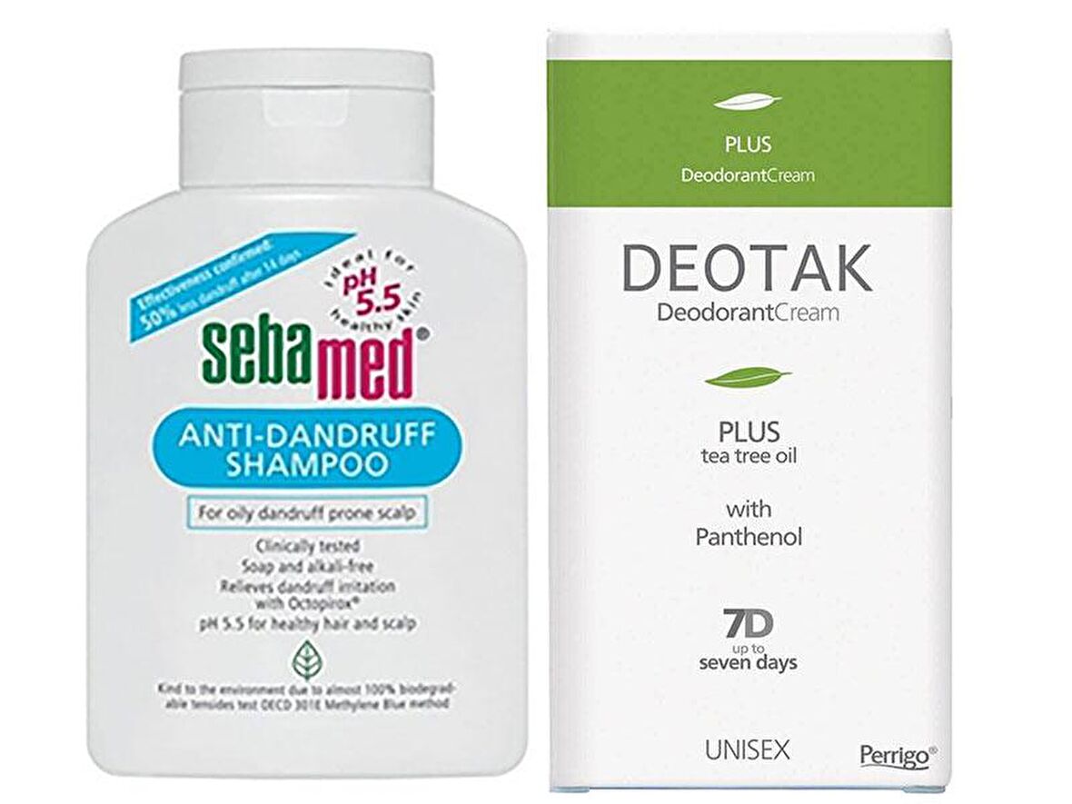 Sebamed Şampuan Kepek Önleyici 400 ml+Deotak Krem Deodorant Plus 35 ml