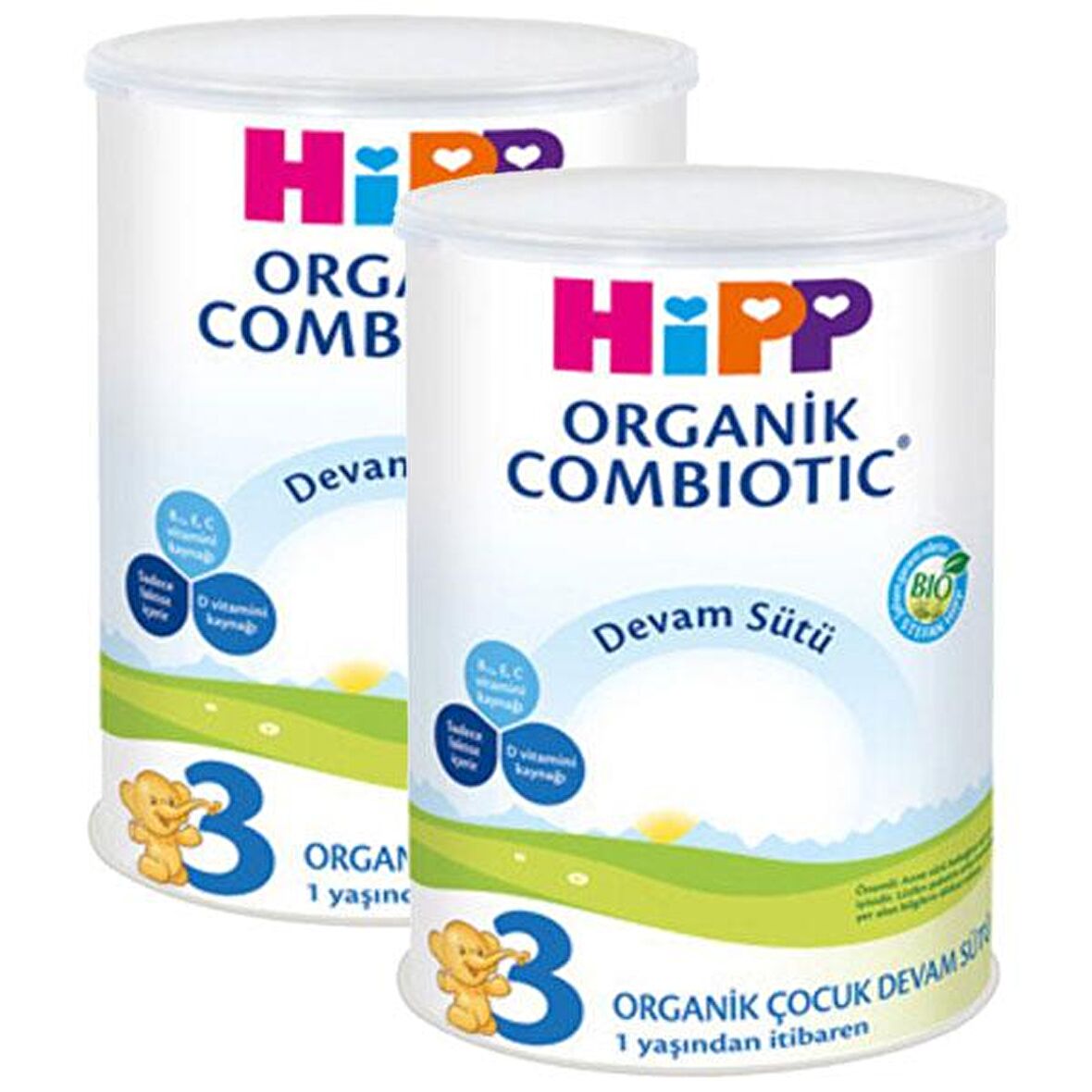 Hipp 3 Organic Combiotic Bebek Sütü 350 gr  x 2 Adet