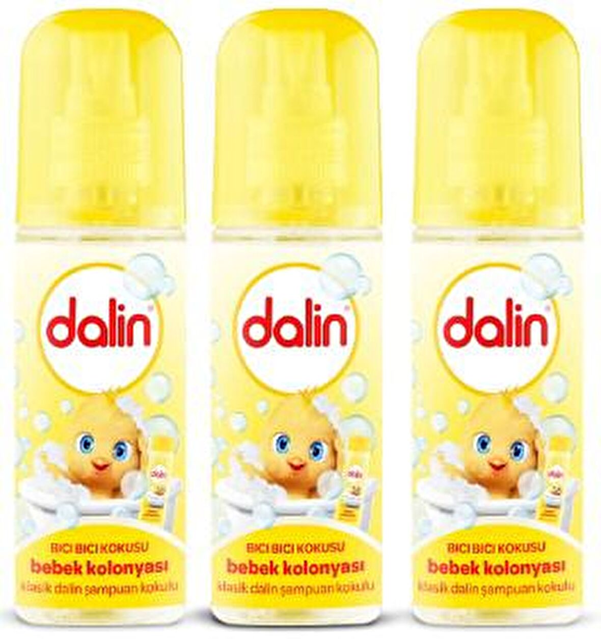 Dalin Bebek Kolonyası Bıcı Bıcı Kokusu 150 ml x 3 Adet