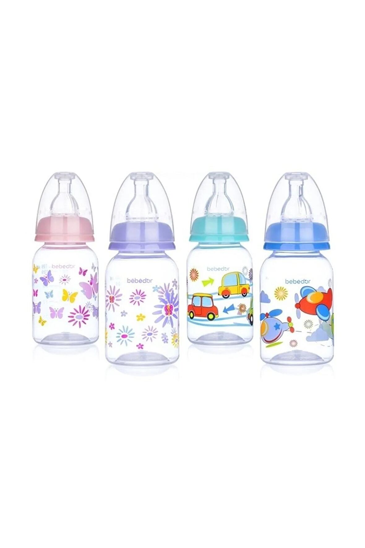 23302 Desenli Orta Akış Biberon 125 ml x 2 Adet