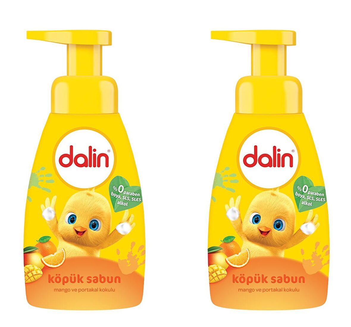 Dalin Köpük Sabun Mango ve Portakal Kokulu 200 ml x 2 Adet