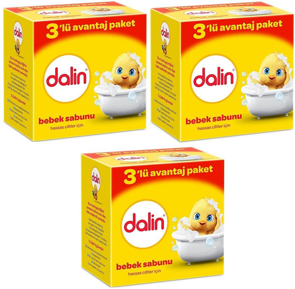 Dalin Bebe Sabun 100 gr (3lü Avantaj Paketi) x 3 Adet