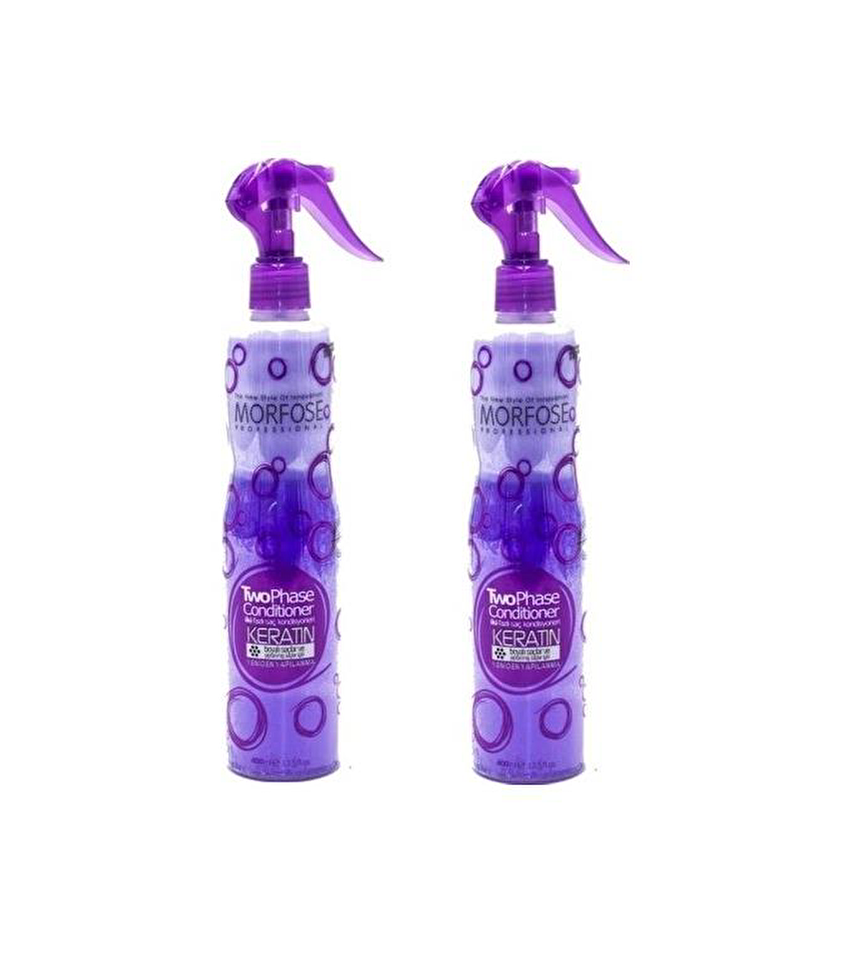 Morfose Keratin İçeren Çift Fazlı Sprey Fön Suyu 2 x 400 ML