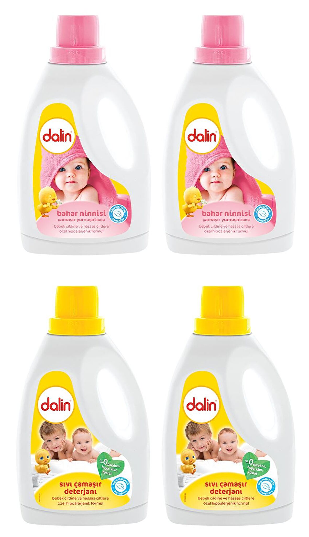 Dalin Deterjan + Yumuşatıcı Bahar Ninnisi 1500 ml x 2 Adet