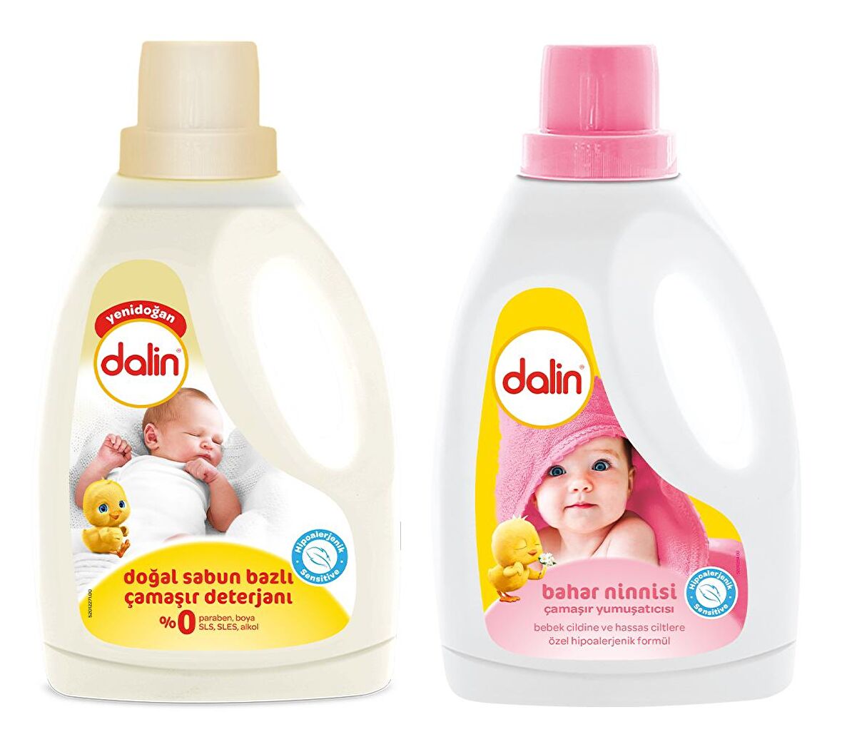 Dalin Doğal Sabun Bazlı Deterjan + Yumuşatıcı Bahar Ninnisi 1500 ml