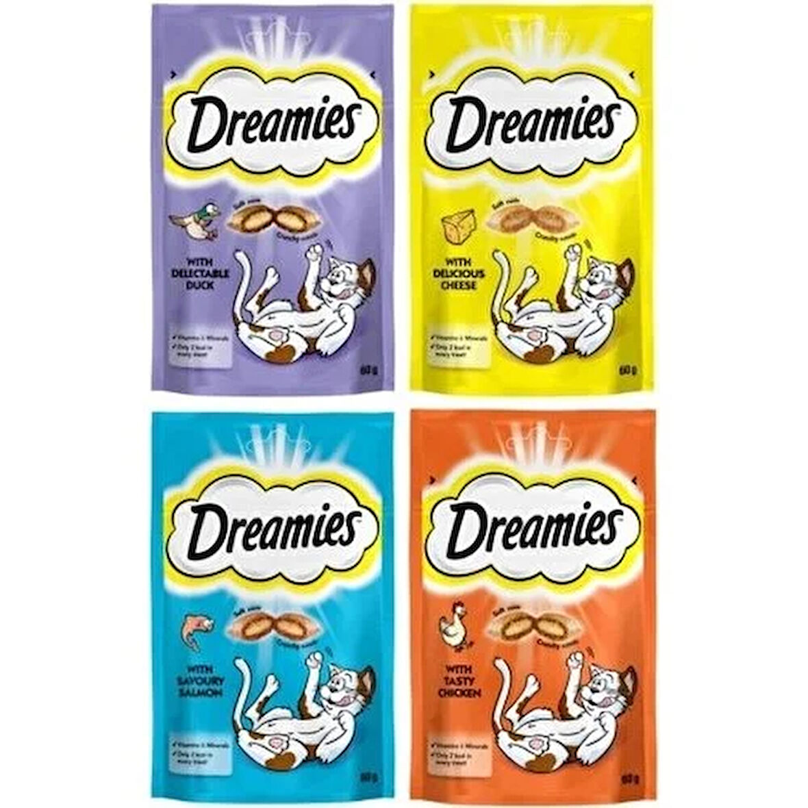 Dreamies Süper Karışık Kedi Ödülü 12 Paket