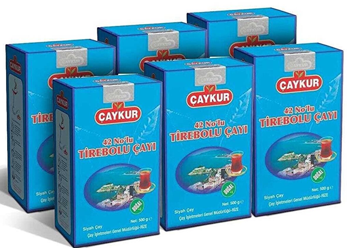 Çaykur Tirebolu Dökme Siyah Çay 6x500 gr 