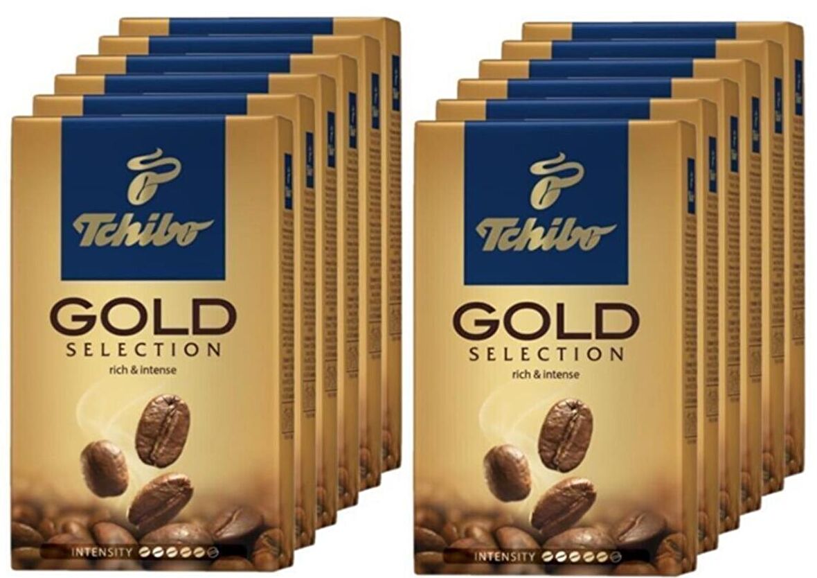 Tchibo Gold Selection Orta Sert-Sert İçim Kağıt Filtre Polonya Filtre Kahve 12 x 250 gr