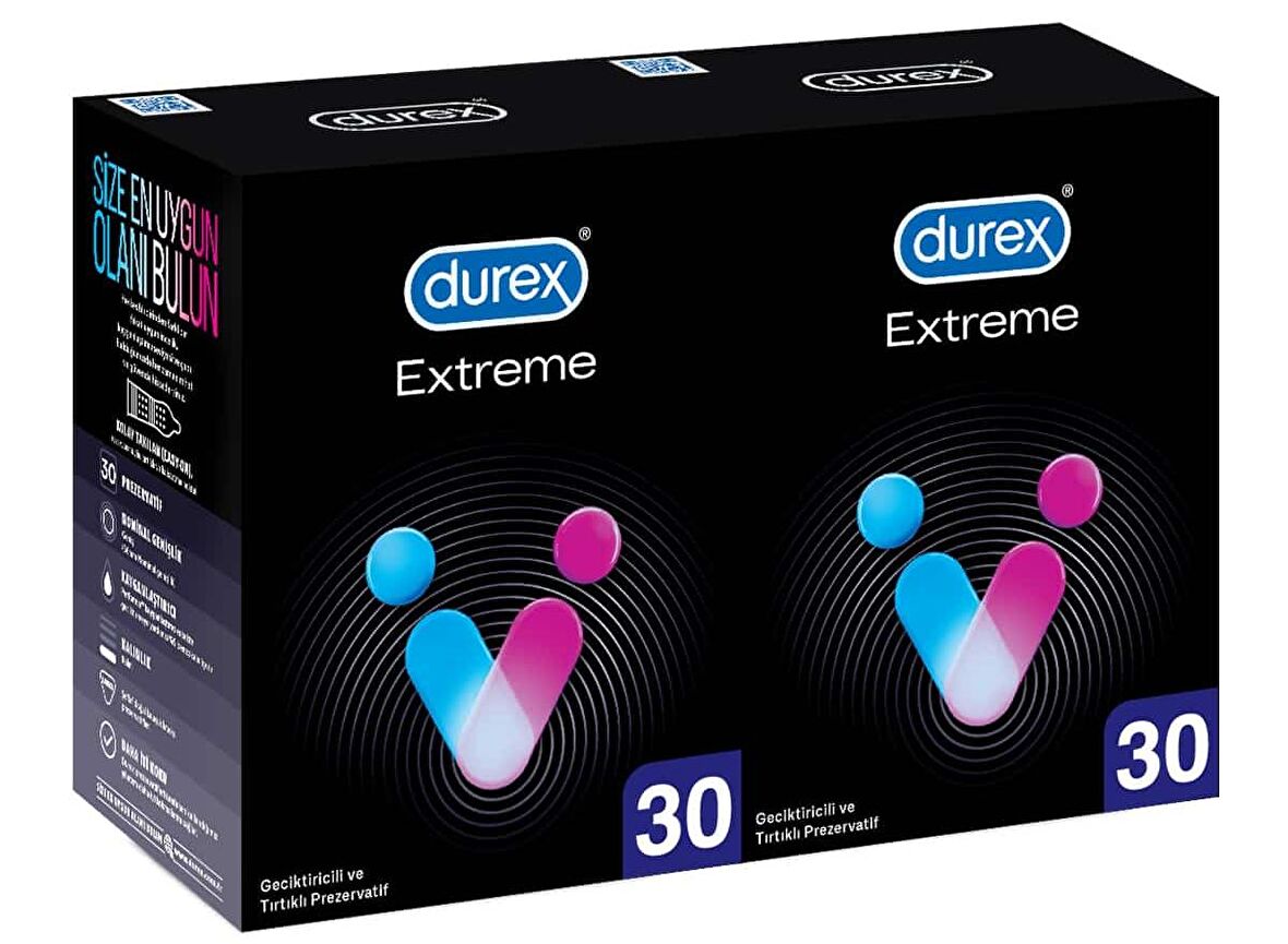 Durex Extreme Geciktiricili Prezervatif 30 lu x 2 Adet (60 Adet)