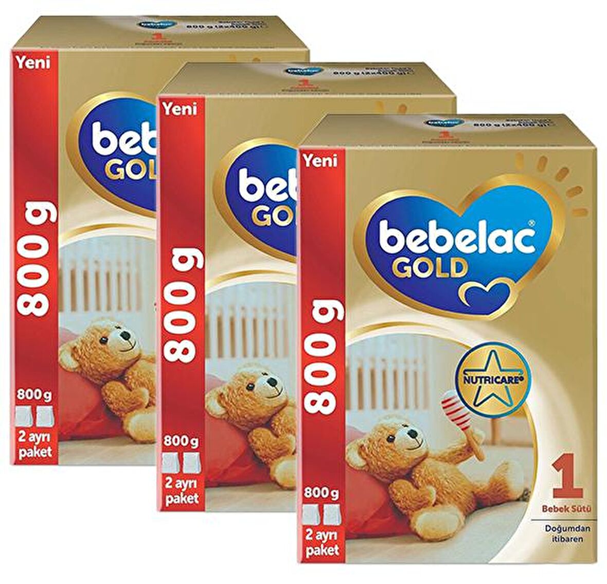 Bebelac Gold 1 Bebek Sütü 800 gr x 3 Adet