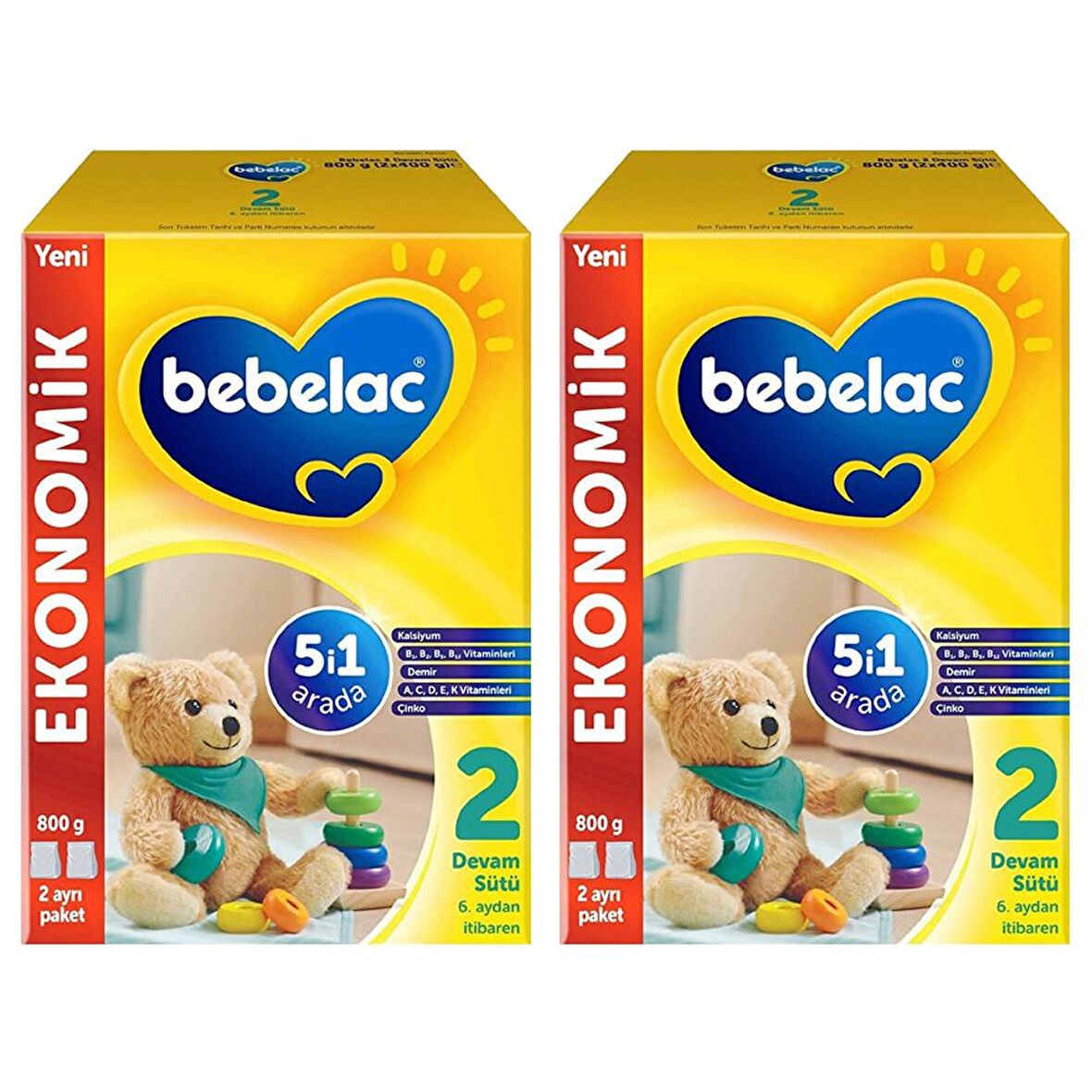 Bebelac 2 Devam Sütü 800 gr x 2 Adet