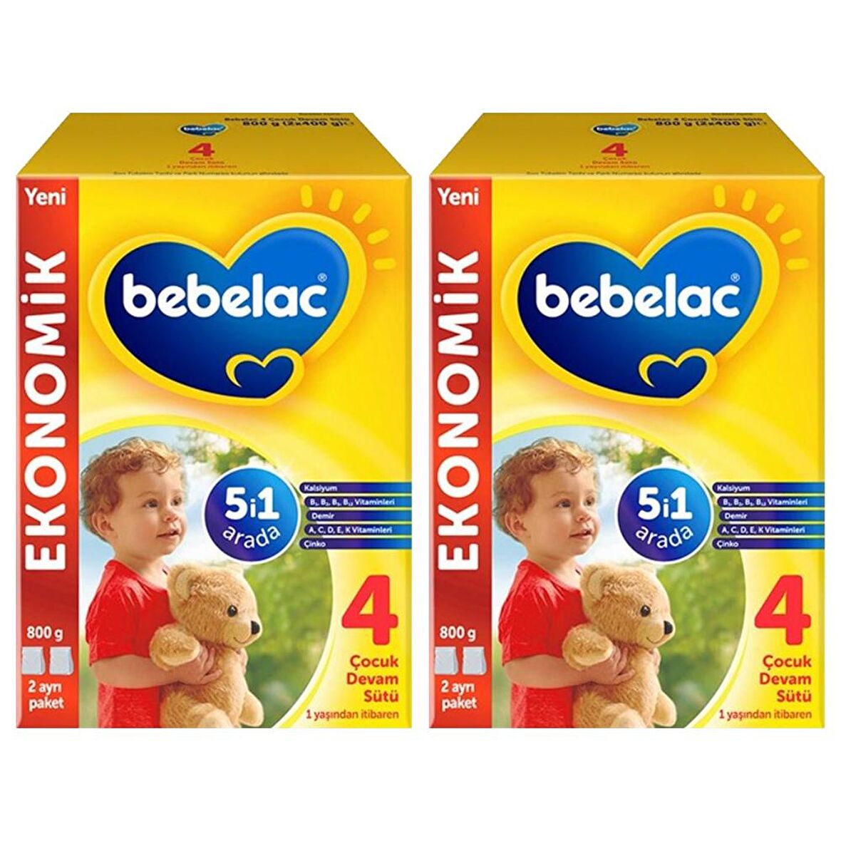 Bebelac 4 Çocuk Devam Sütü 800 gr x 2 Adet