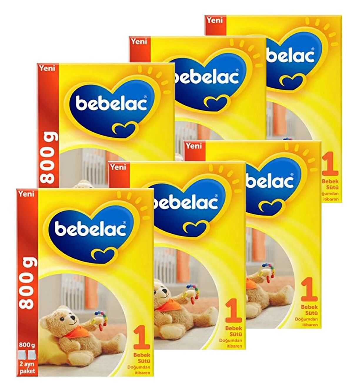 Bebelac 1 Bebek Sütü 800 gr x 6 Adet