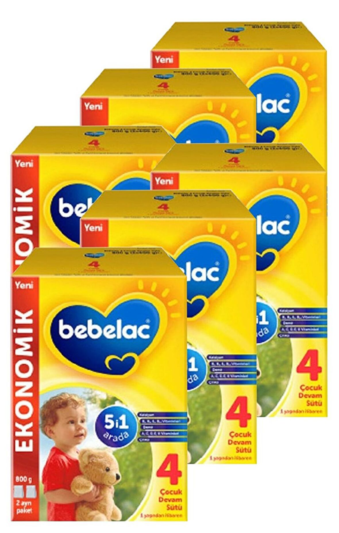 Bebelac 4 Çocuk Devam Sütü 800 gr x 6 Adet