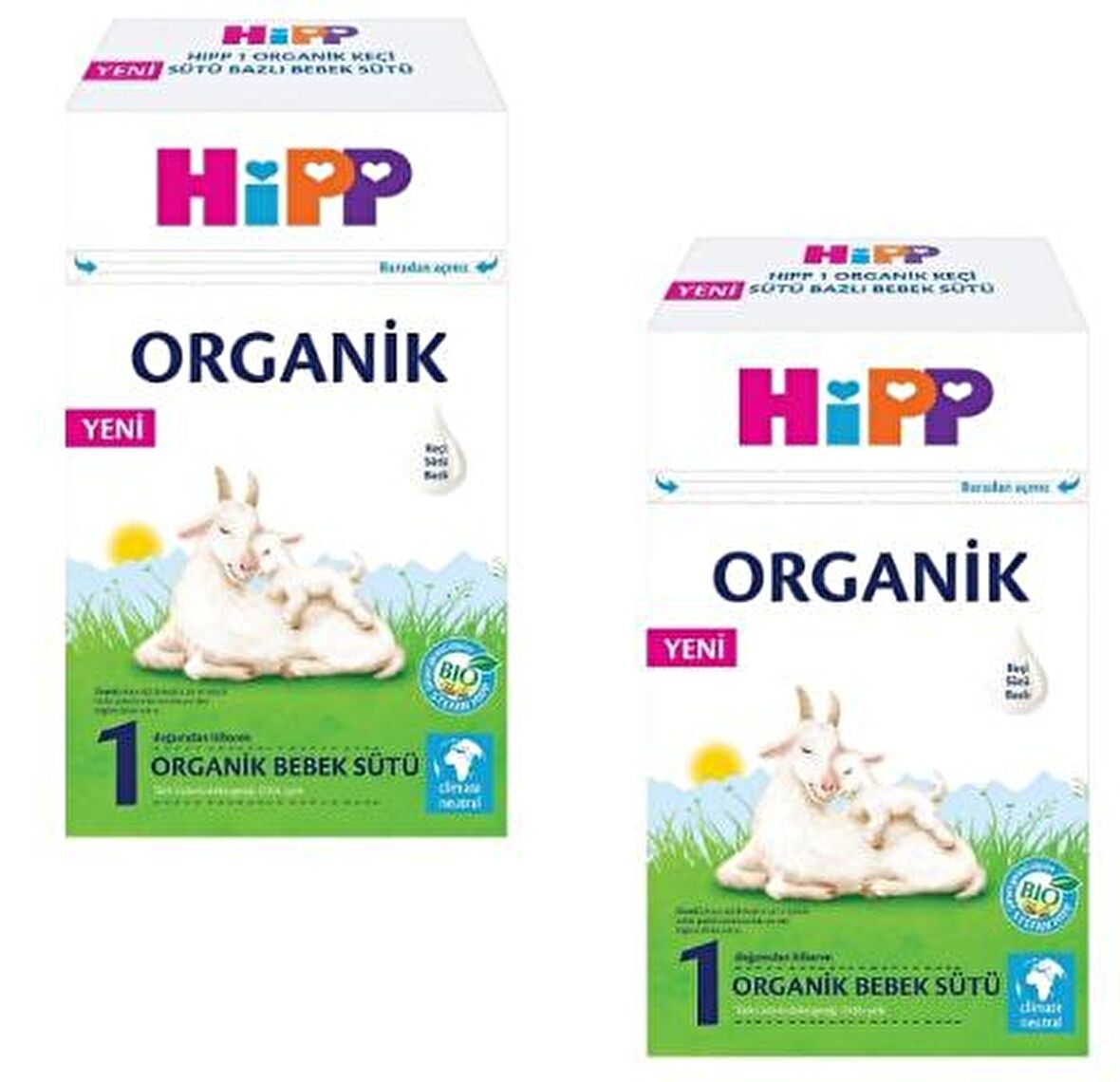 Hipp 1 Organik Keçi Sütü Bazlı Bebek Sütü 400 gr x 2 Adet