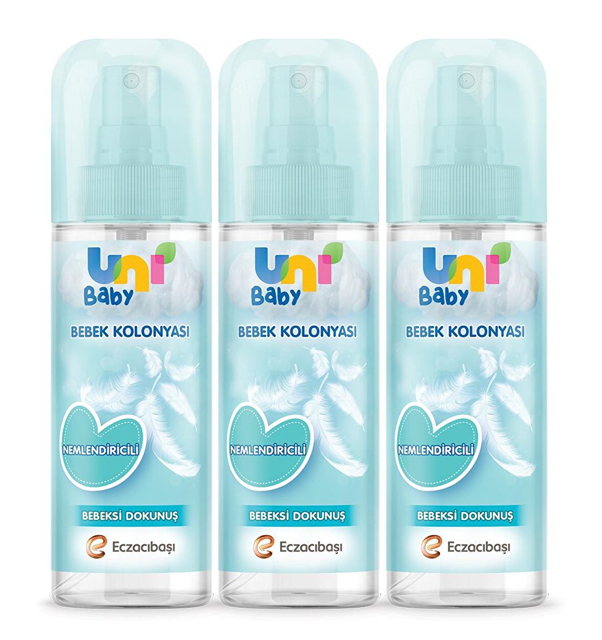 Uni Baby Kolonya Bebeksi Kokular 150 ml X 3 Adet