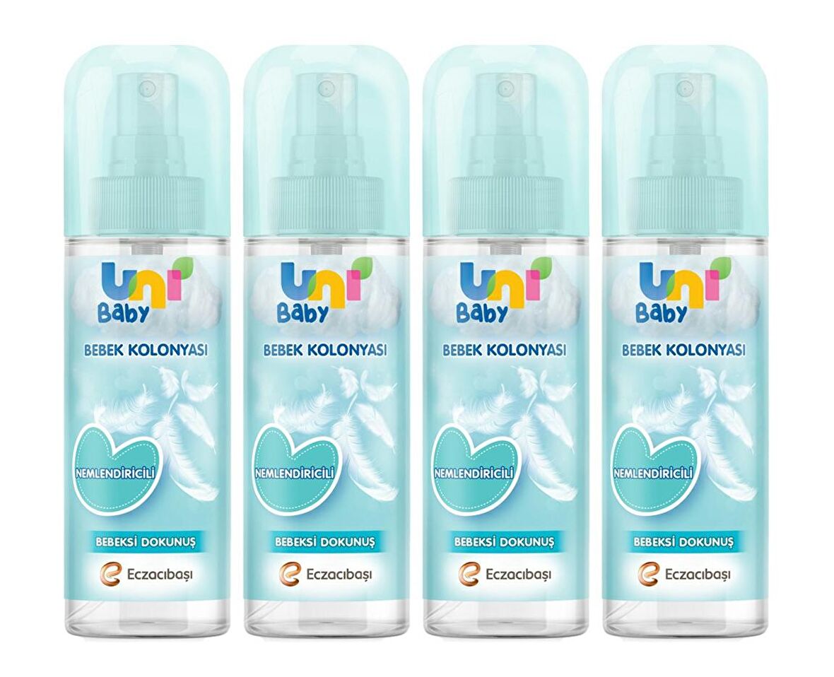 Uni Baby Kolonya Bebeksi Kokular 150 ml x 4 Adet