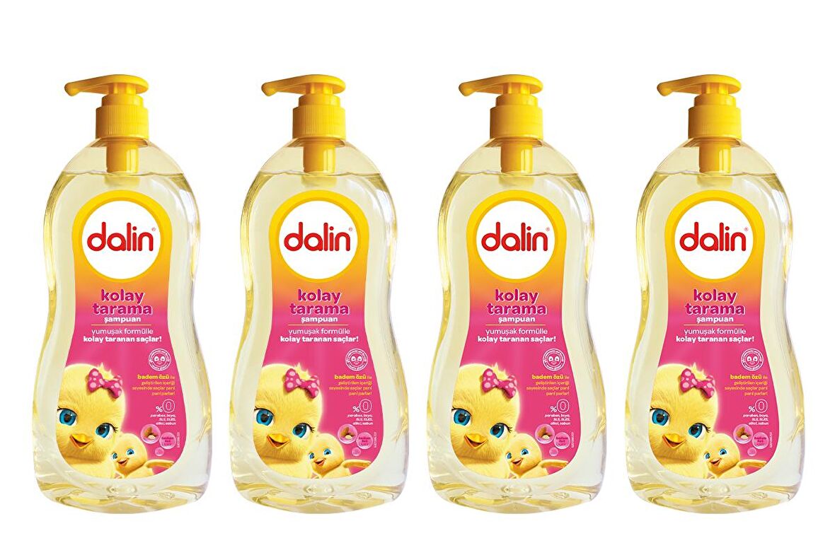 Dalin Badem Yağlı Kolay Tarama Şampuanı 700 ml x 4 Adet