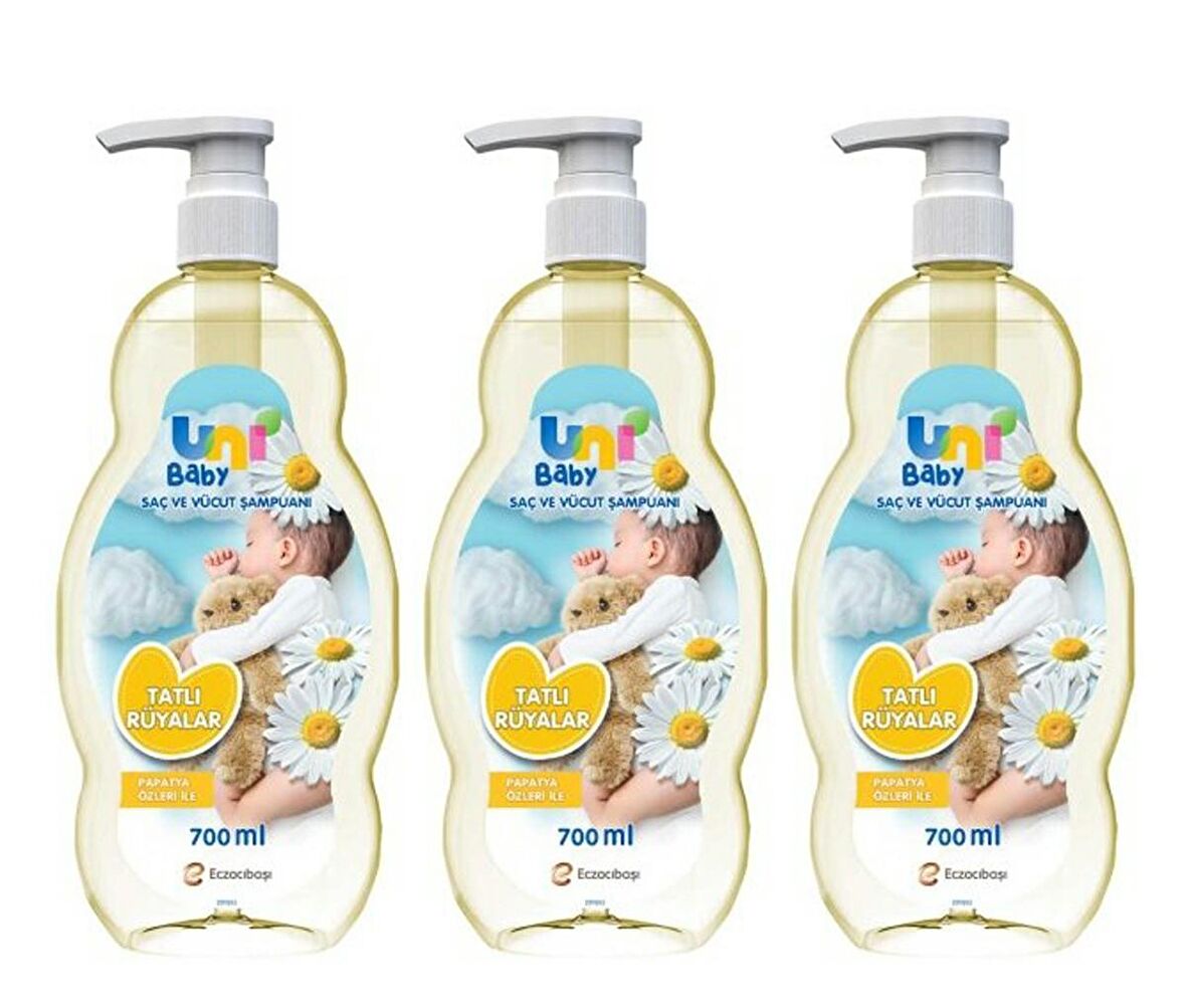 Uni Baby Tatlı Rüyalar Şampuanı 700 ml x 3 Adet