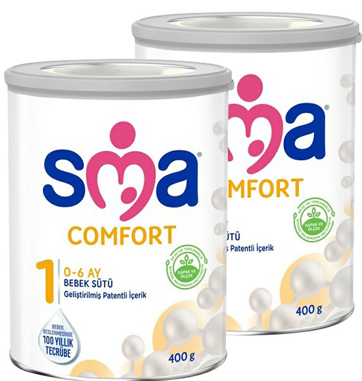 SMA Comfort 1 Prebiyotik Bebek Sütü 2 x 400 gr