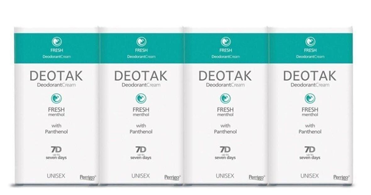 Deotak Krem Deodorant Fresh 35 ml x 4 Adet