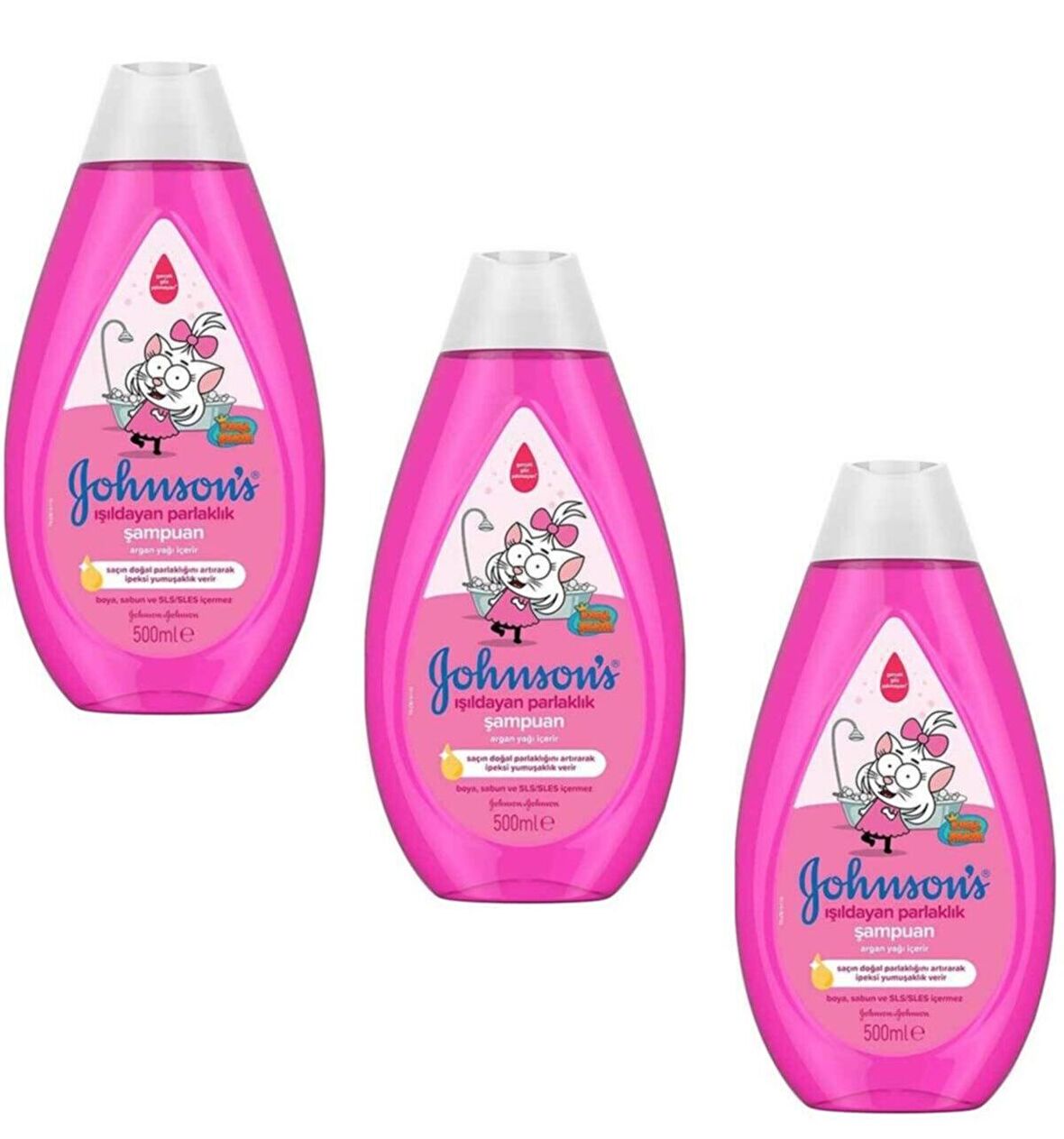 Johnsons Kral Şakir Işıldayan Parlaklık Şampuan 500 ml x 3 Adet