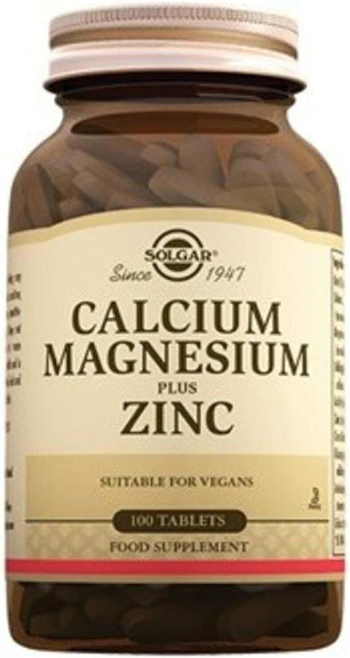 Solgar Kalsiyum Magnezyum Plus Zinc 100 Tablet