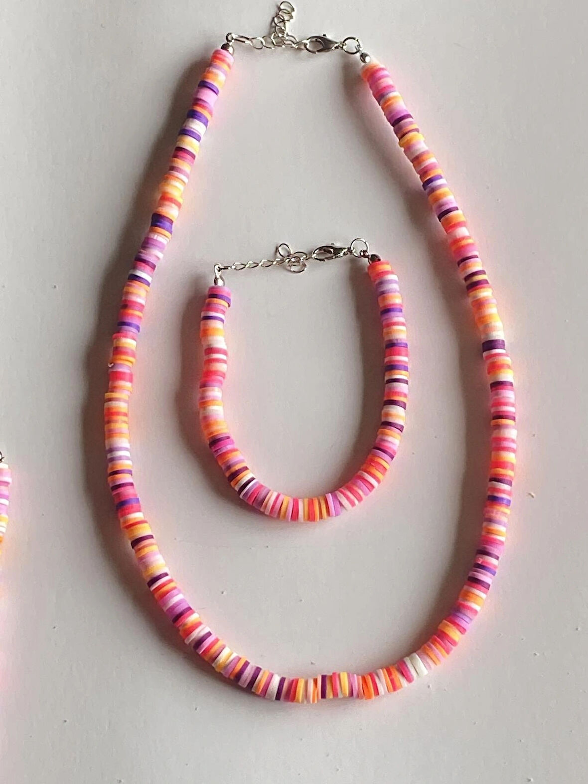 Fimo kolye bileklik takımı