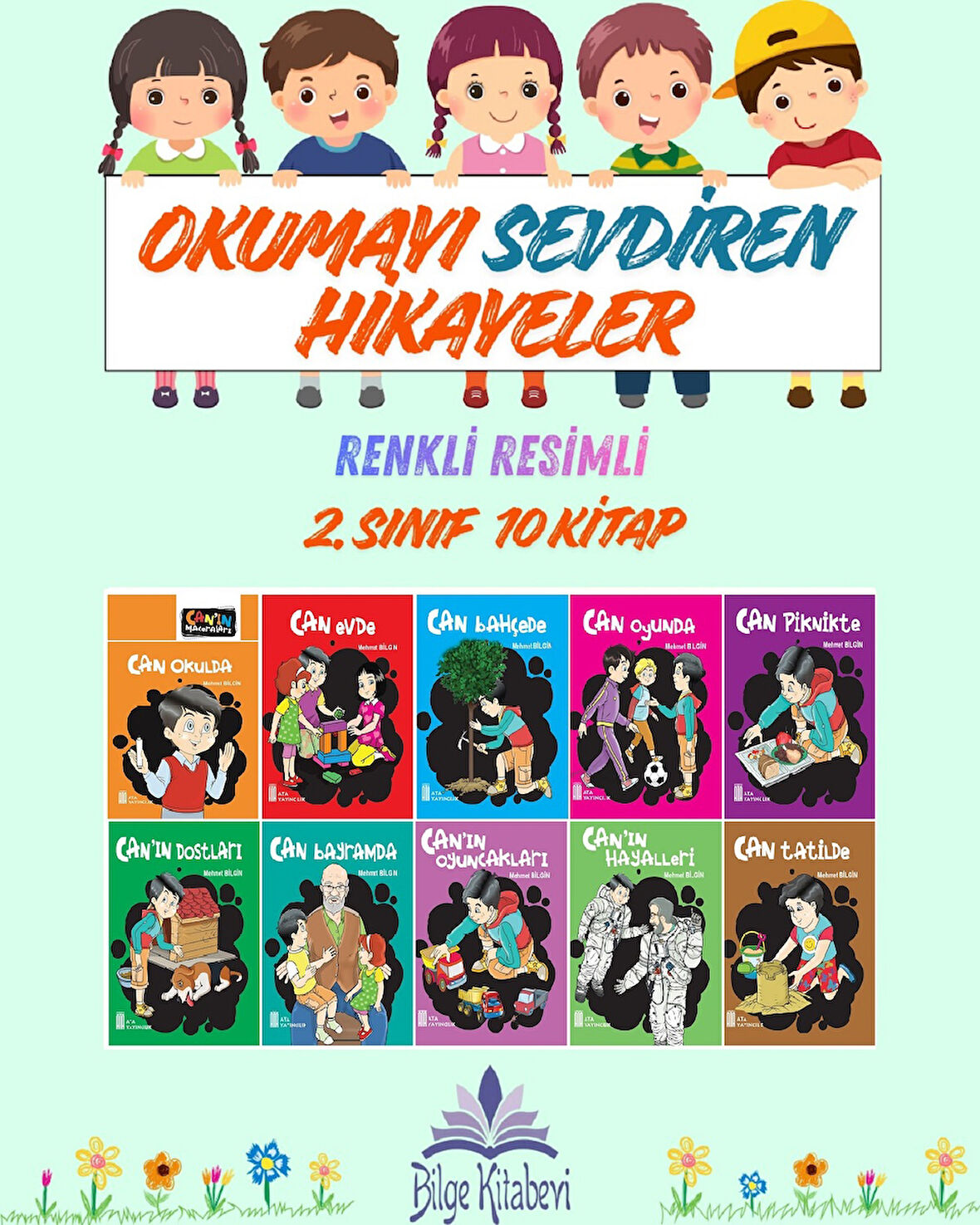 2.Sınıf Okumayı Sevdiren Renkli Resimli Hikayeler 12 - 10 Kitap