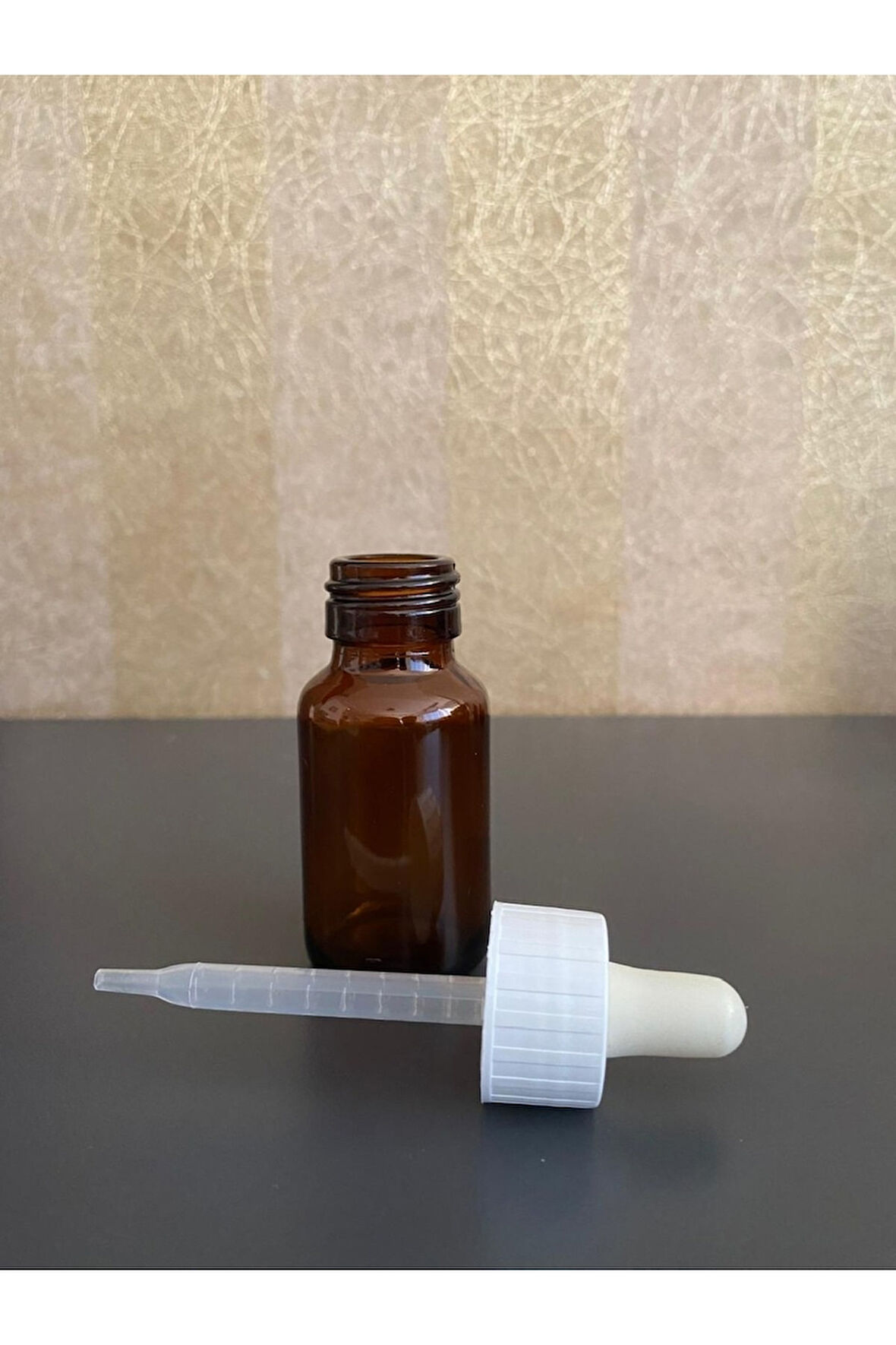 30ml kahverengi cam ecza şişesi plastik damlalıklı çubuklu, 24 adet, ecza şişesi, cam şişe, amber şişe,kozmetik şişe