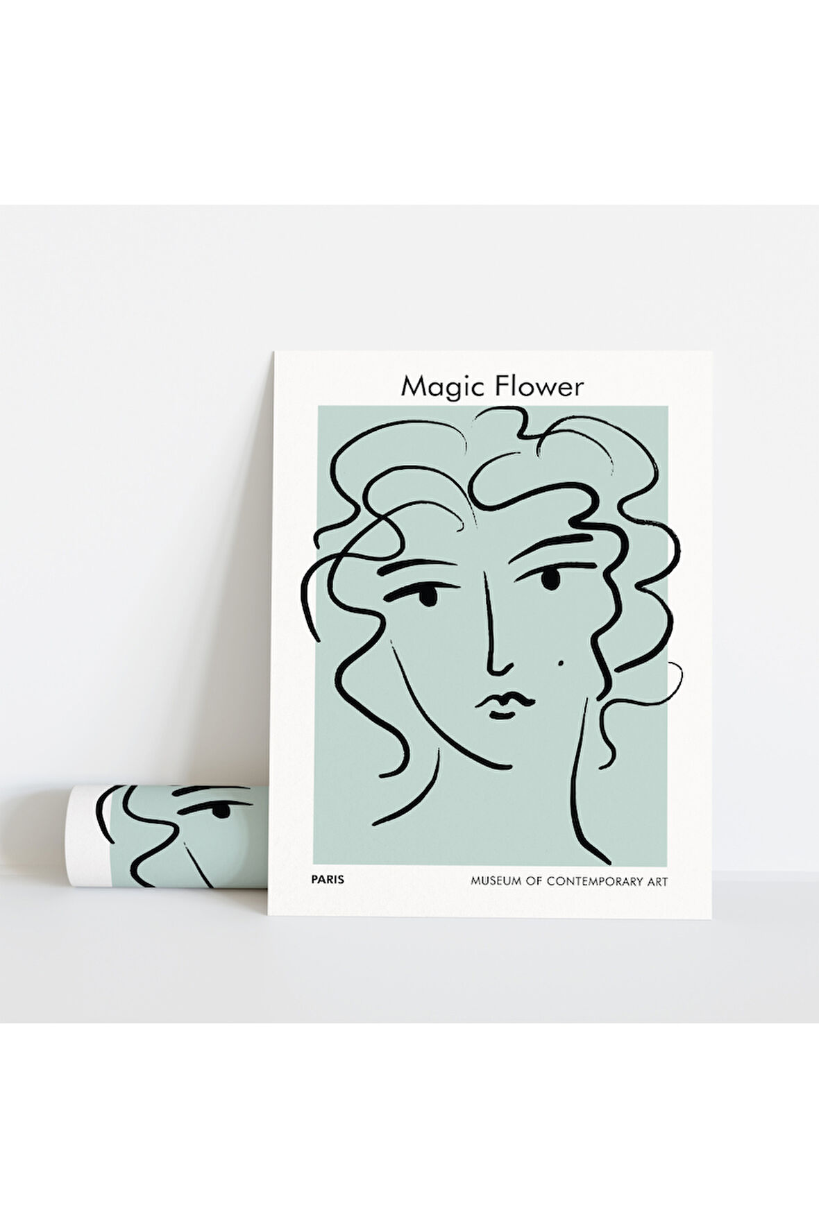 Dekoratif Çerçevesiz Poster Magic Flower Soyut Çerçevesiz Tablo