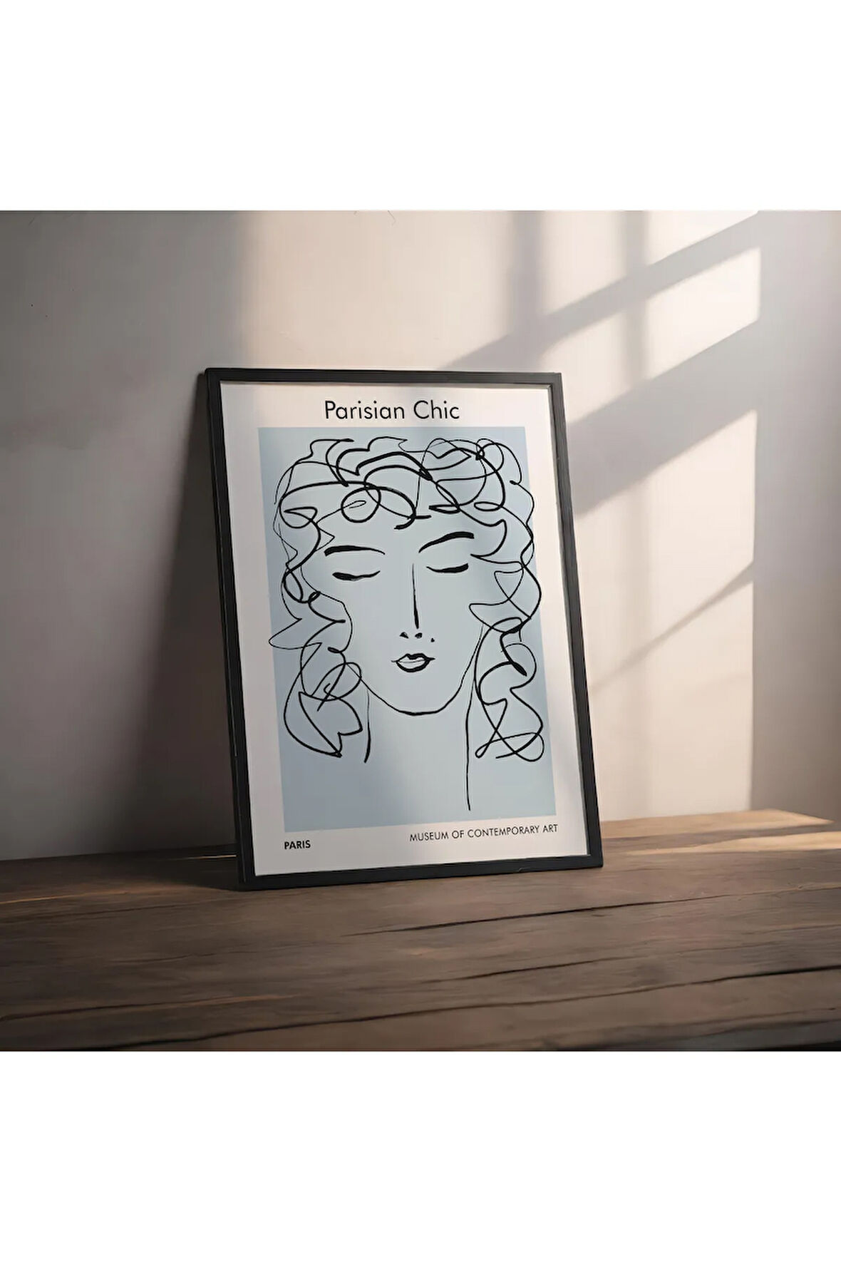 Dekoratif Çerçevesiz Poster Parisian  Soyut Çerçevesiz Tablo