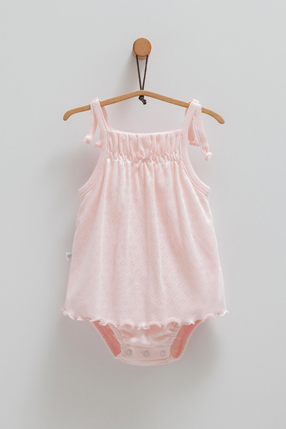 Kız Bebek 2'li Jile Pembe Askılı Şortlu