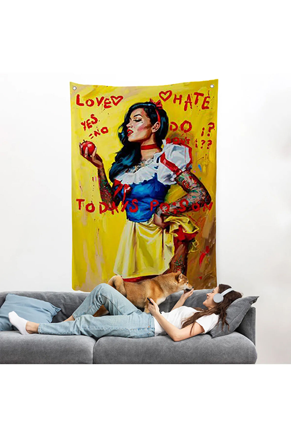 Zehirli Elma Duvar Örtüsü-7783