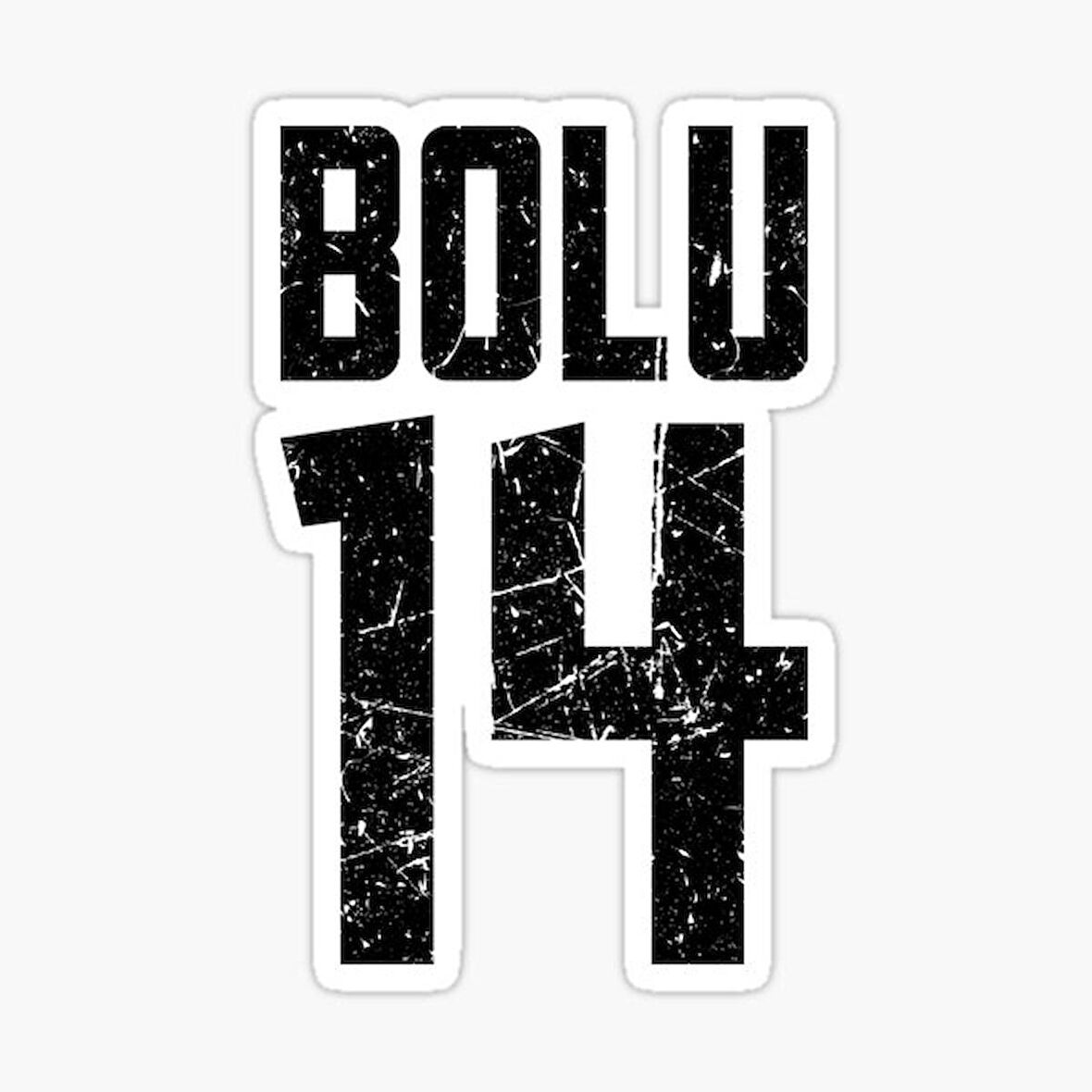 14 BOLU Sticker Yapıştırma Oto Etiket 17cm