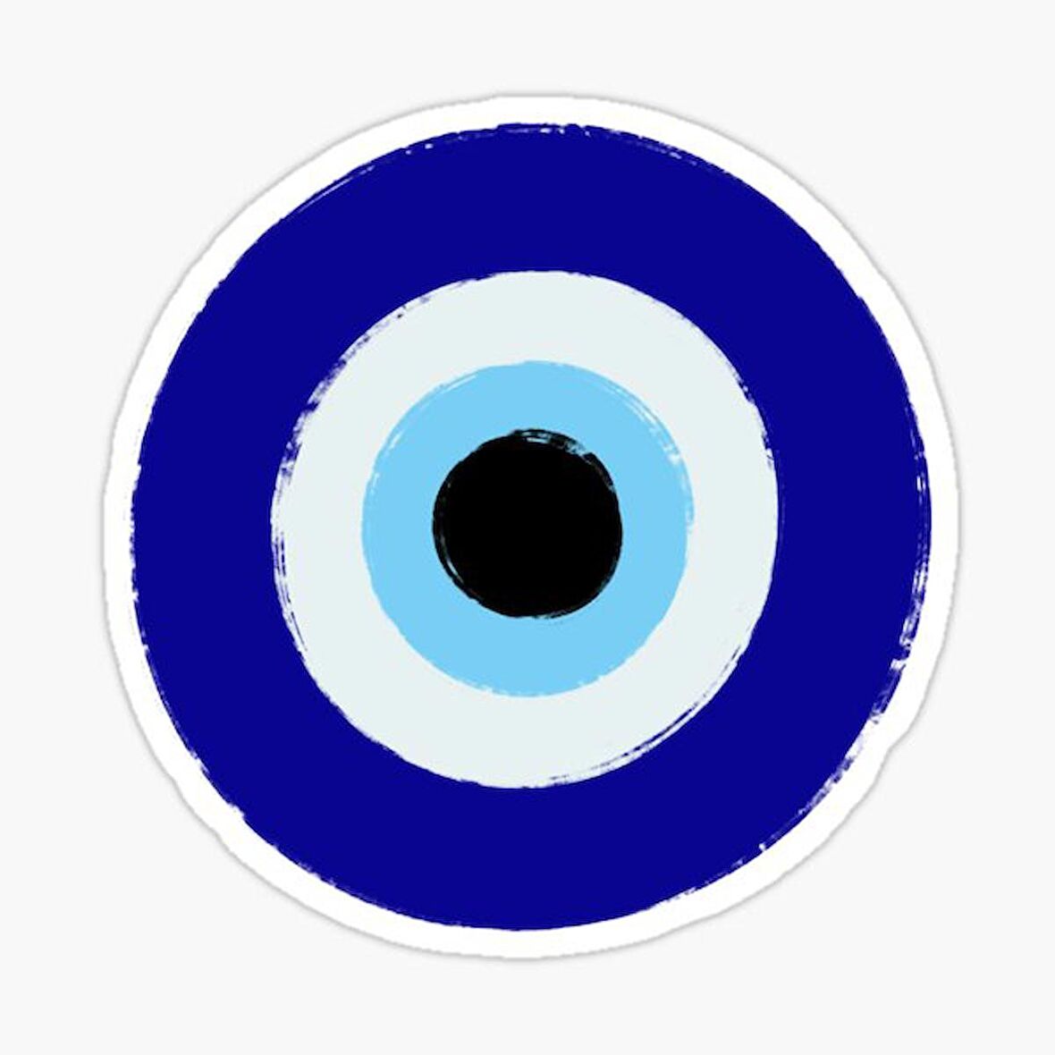 18 CM Nazar Boncuğu Sticker Duvar Etiket Araba Yapıştırma M8
