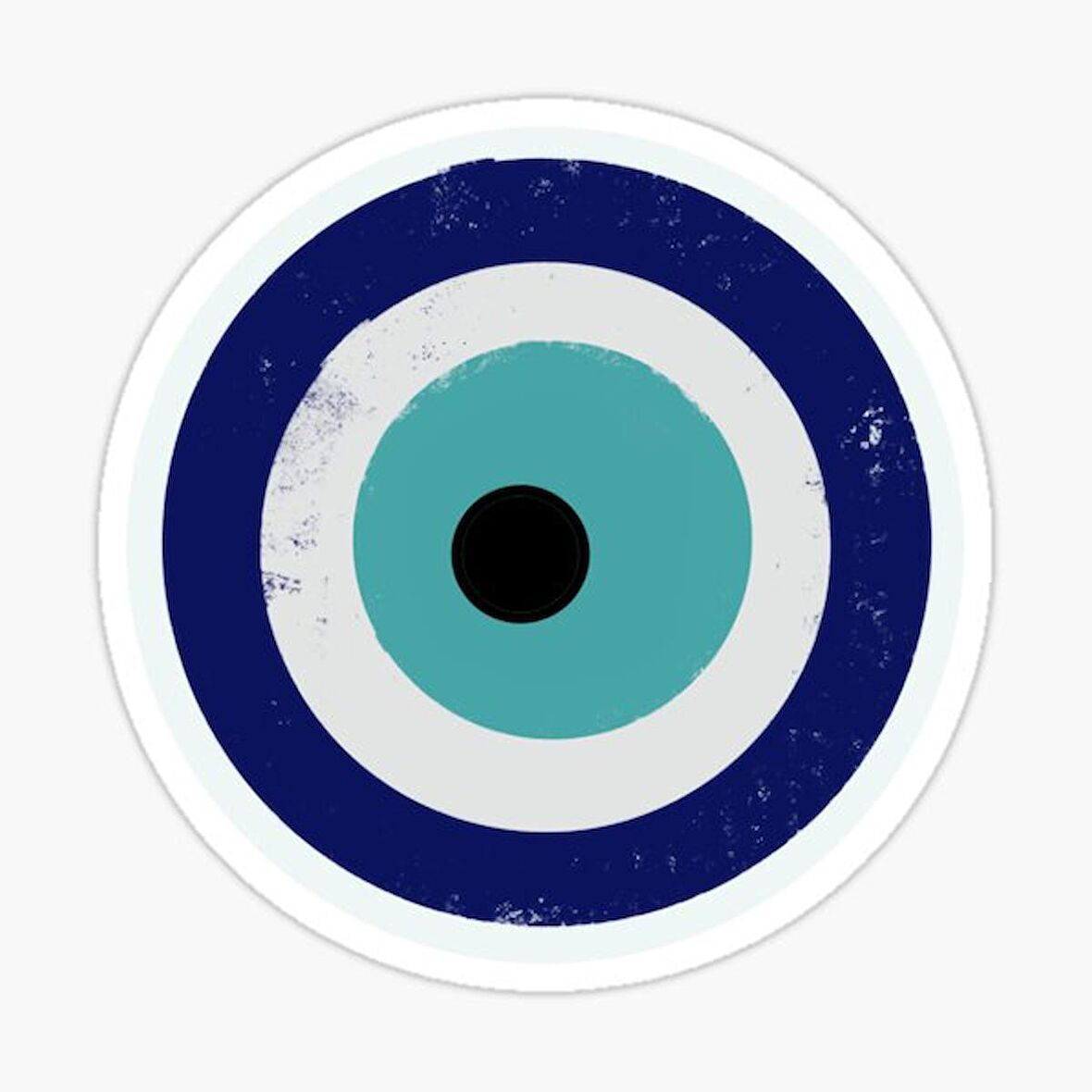 18 CM Nazar Boncuğu Sticker Duvar Etiket Araba Yapıştırma M12