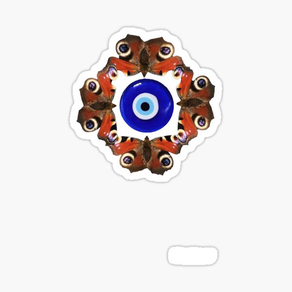 18 CM Nazar Boncuğu Sticker Duvar Etiket Araba Yapıştırma M19