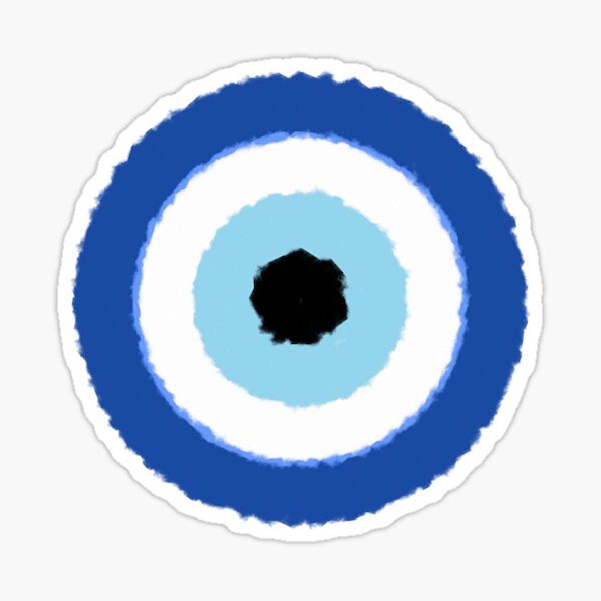 18cm Nazar Boncuğu Sticker Araba Duvar  Yapıştırma Etiket FF9